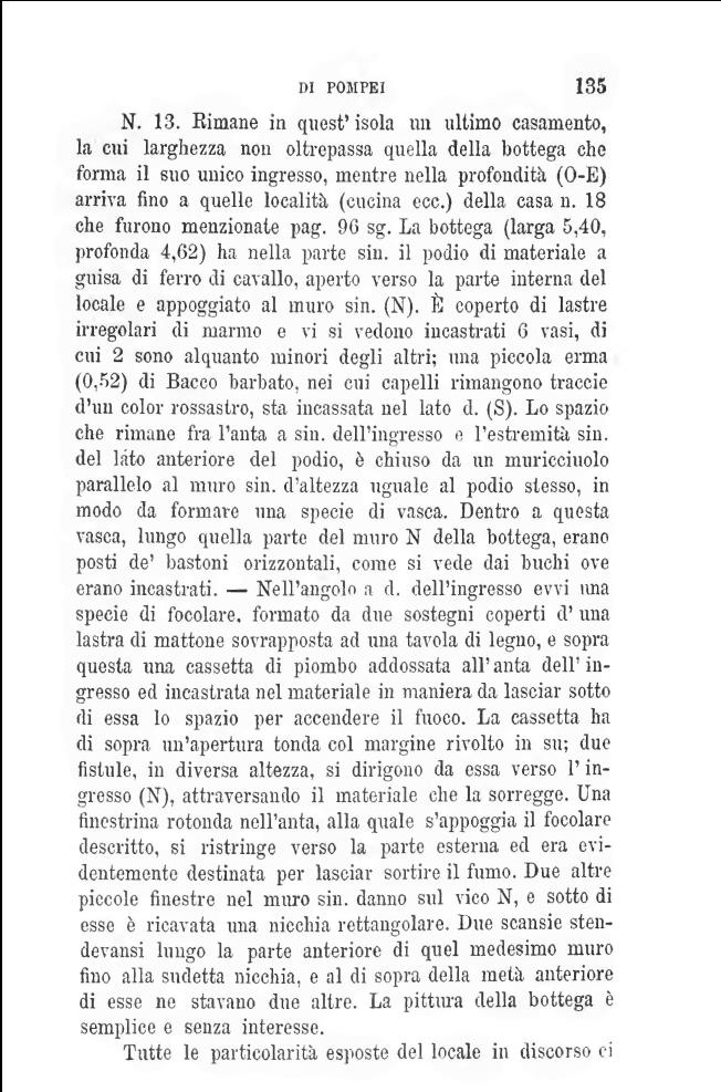 V.1.13 Pompeii. Bullettino dell’Instituto di Corrispondenza Archeologica (DAIR), 1877, July, p. 135.
