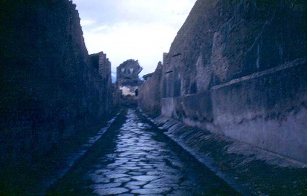 Vicolo del Labirinto, February 1952. Looking north towards Tower X, at end of the roadway.
Photo courtesy of John Vanko. His father took this photo in 1952, identical to the one above.
