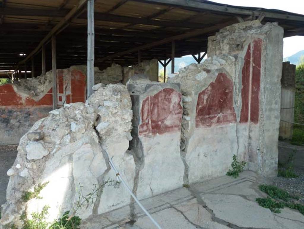 Stabiae, Secondo Complesso (Villa B), September 2015. Room 12, east wall in south-east corner. 