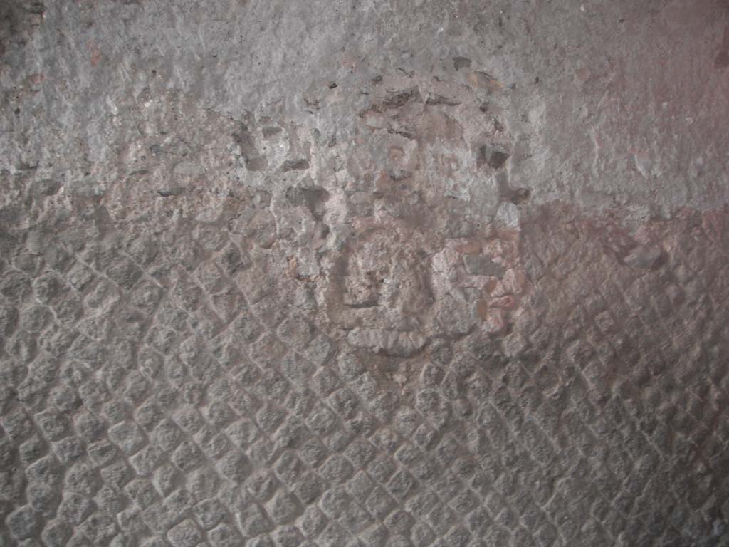 Porta Marina, Pompeii. May 2010. Detail from south wall at east end of gate. Photo courtesy of Ivo van der Graaff.