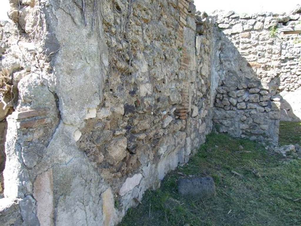 I.2.16 Pompeii.  March 2009.  Room 1. West wall of North Portico.