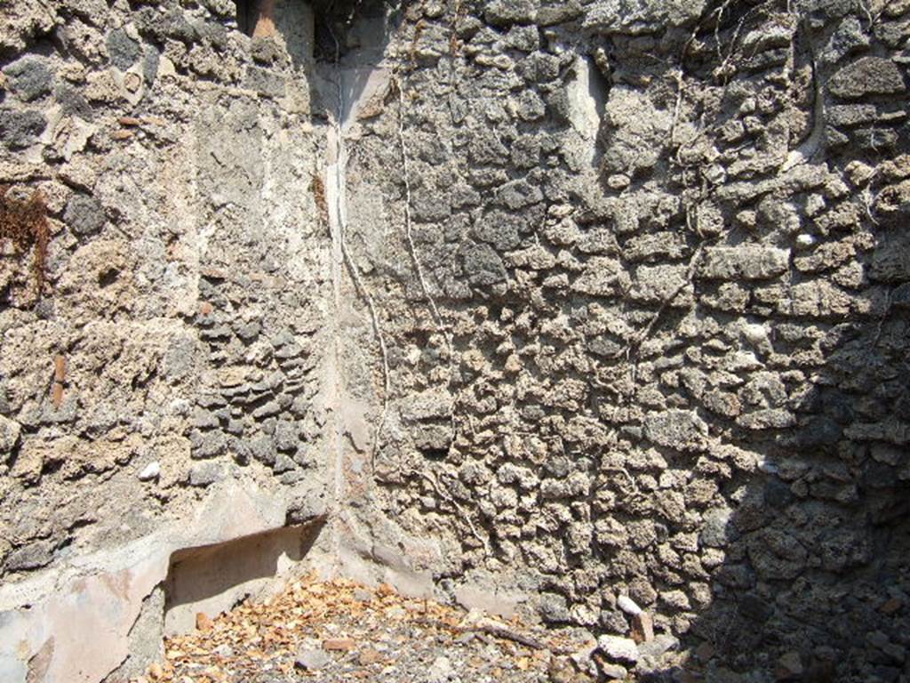 I.3.3 Pompeii. May 2005. North-east corner of second triclinium.  