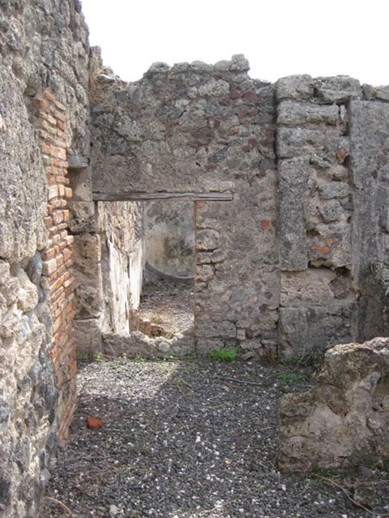 I.3.8b Pompeii. September 2010. Looking south through doorway in south-east corner of tablinum. Photo courtesy of Drew Baker.
