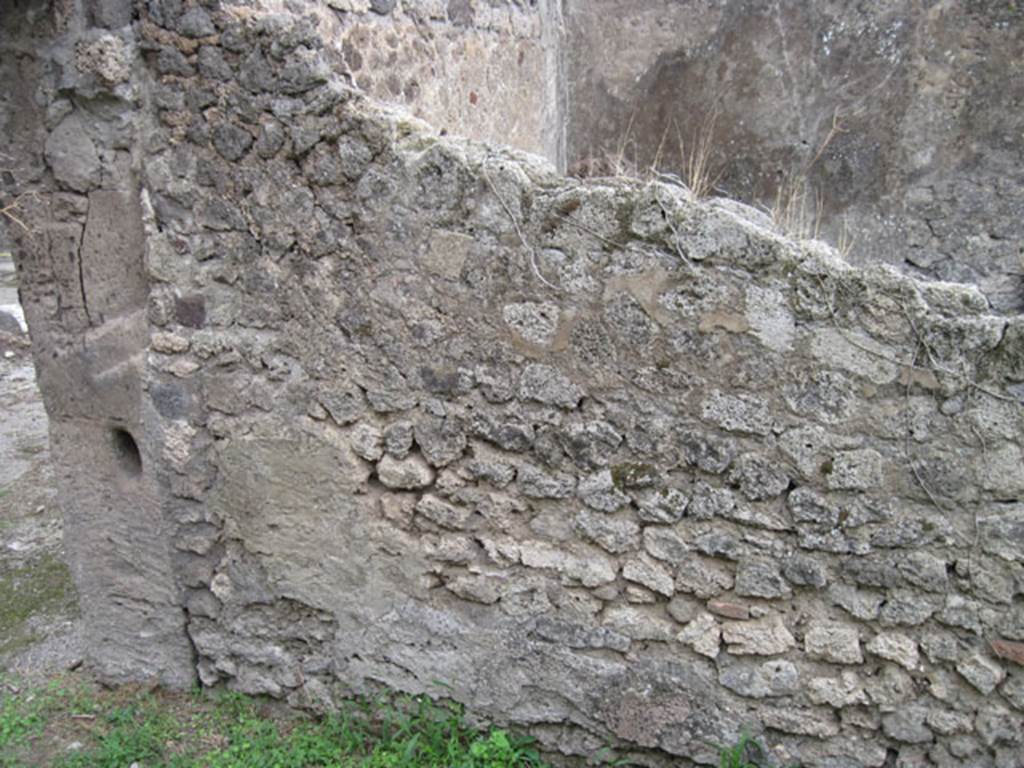 I.3.29 Pompeii. September 2010. Looking south to south wall and south east end of fauces. 
Photo courtesy of Drew Baker.
