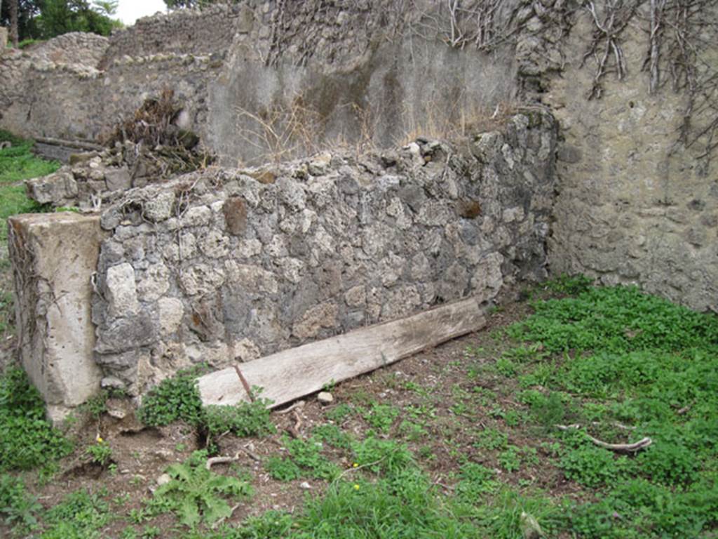 I.3.30 Pompeii. September 2010. East wall of large room 10. Photo courtesy of Drew Baker.