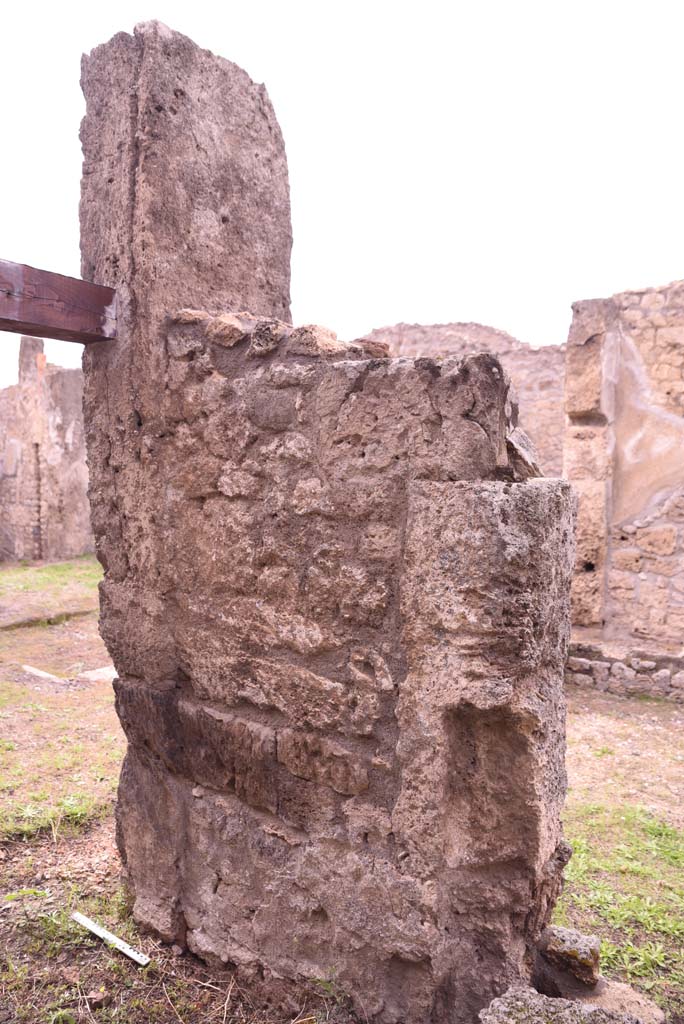 I.4.9 Pompeii. October 2019. Room g, looking north-west towards remains of north wall.
Foto Tobias Busen, ERC Grant 681269 DCOR.
