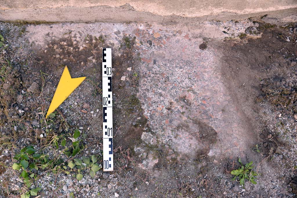 I.4.25/1.4.5 Pompeii. October 2019. Corridor 15, detail of flooring near south wall.
Foto Tobias Busen, ERC Grant 681269 DCOR.
