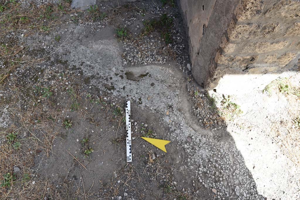 I.4.25 Pompeii. September 2020. Room 20, antechamber, flooring in south-east corner.
Foto Tobias Busen, ERC Grant 681269 DÉCOR.

