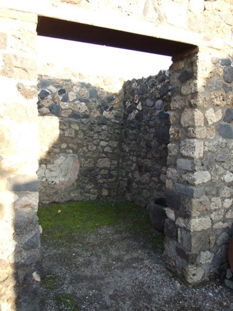 I.4.25 Pompeii. December 2007. 
Doorway to room 59 from east portico of peristyle, a cubiculum in the south-east corner of the upper peristyle.

