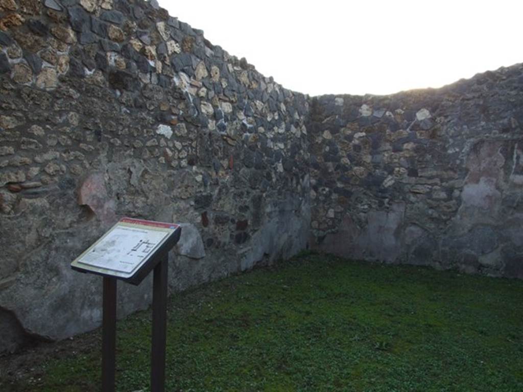 I.4.25 Pompeii. December 2007. Room 57, looking towards south-west corner of biclinium on west end of the upper peristyle.