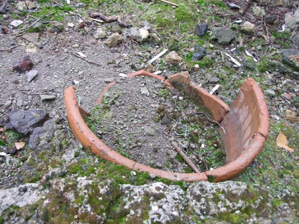 I.8.18 Pompeii. December 2007. Broken terracotta pot.