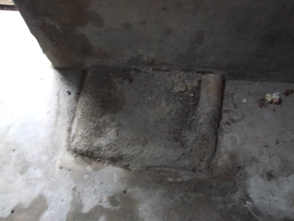 I.9.14 Pompeii. March 2009. Room 3.  Floor on north west side of door.