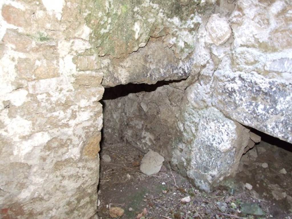 I.10.4 Pompeii. March 2009. Lower floor. Room D. North side of front of praefurnium.