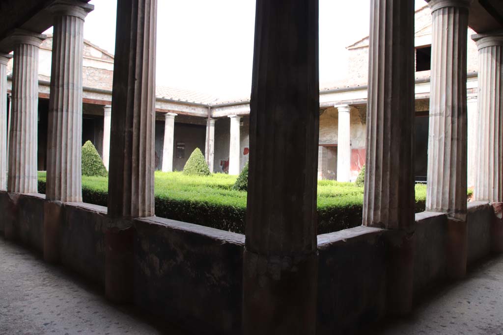 I.10.4 Pompeii. September 2021. Looking north-east from south-west portico. Photo courtesy of Klaus Heese.