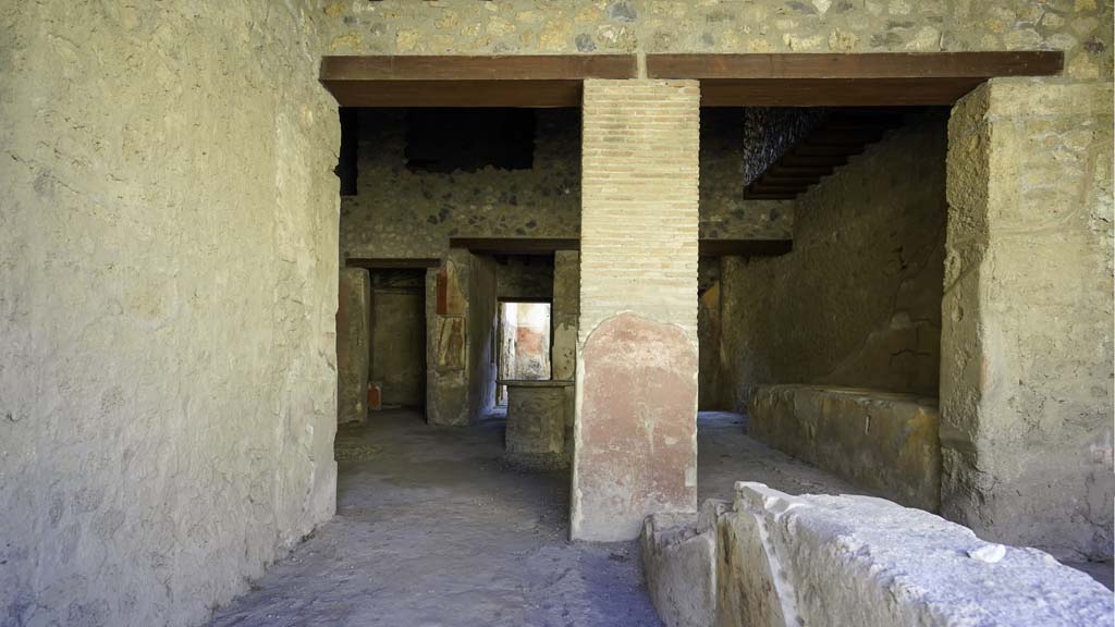 I.12.3, Pompeii. August 2021. Room 1, looking south towards rear rooms. Photo courtesy of Robert Hanson.