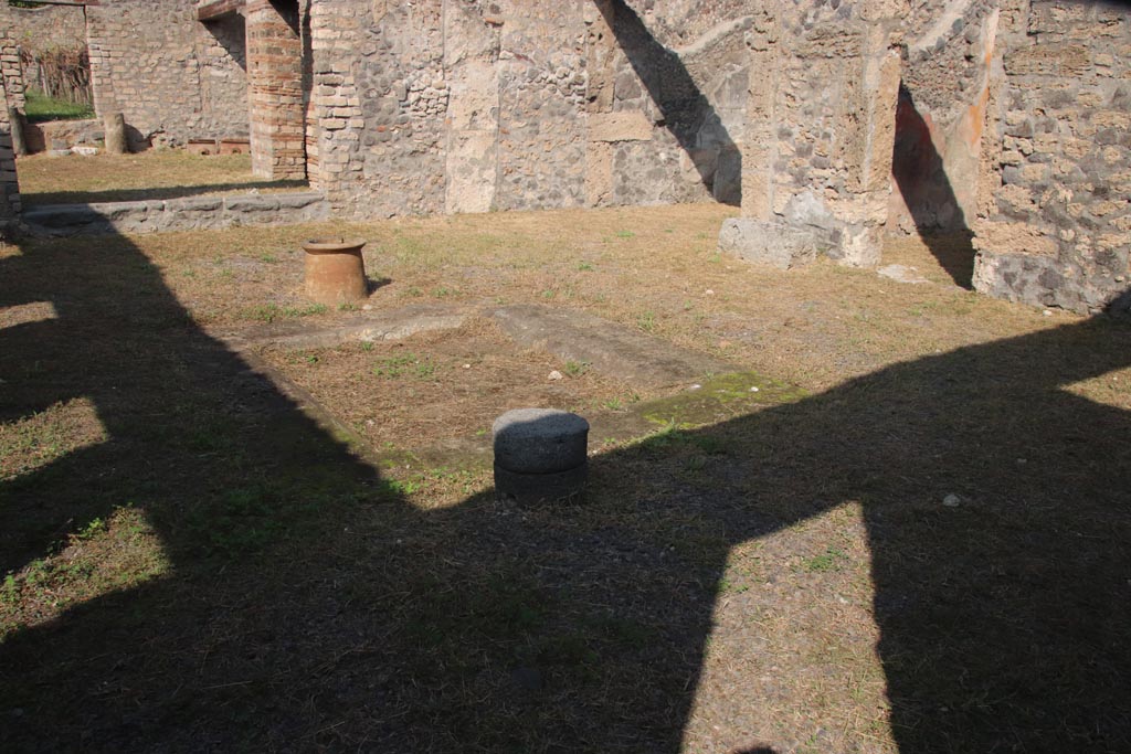 I.13.12 Pompeii. October 2023. Looking north-east towards impluvium in atrium. Photo courtesy of Klaus Heese.