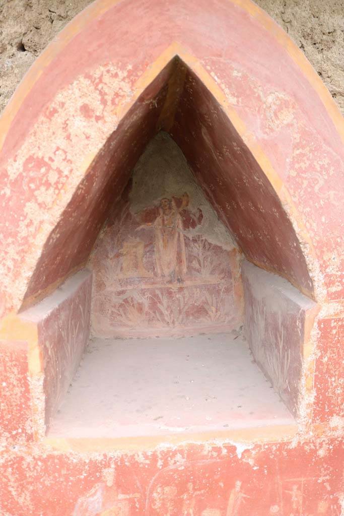 I.14.7 Pompeii. December 2018. Lararium niche in garden area. Photo courtesy of Aude Durand.