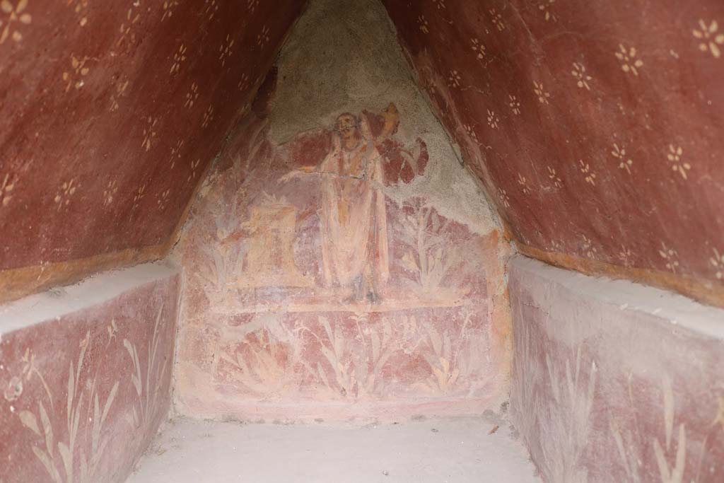 I.14.7 Pompeii. December 2018. Lararium niche in garden area. Photo courtesy of Aude Durand.