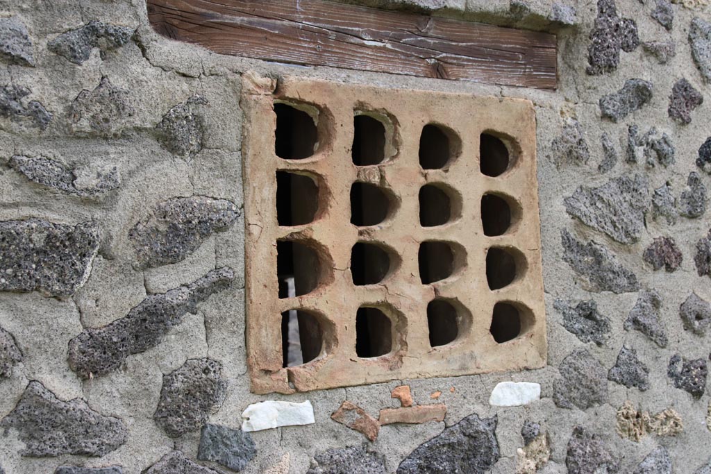 I.15.5 Pompeii. May 2024. Terracotta window. Photo courtesy of Klaus Heese.