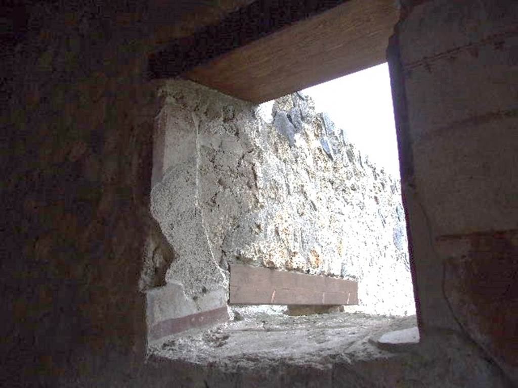 I.16.4 Pompeii. December 2006. Window of summer triclinium, east side.