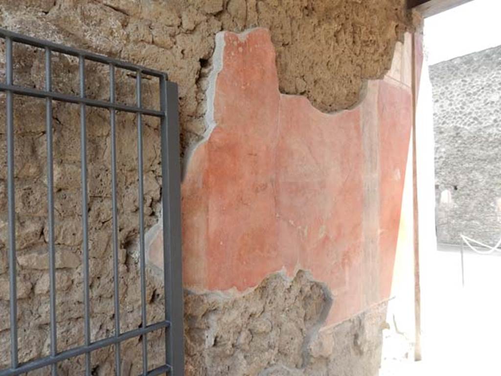 II.3.3 Pompeii. May 2016. Room 1, east wall of entrance corridor or fauces. Photo courtesy of Buzz Ferebee.
