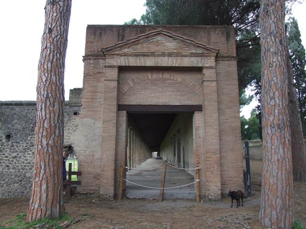 II.7.5 Pompeii. December 2006. Corner of east and north walls.