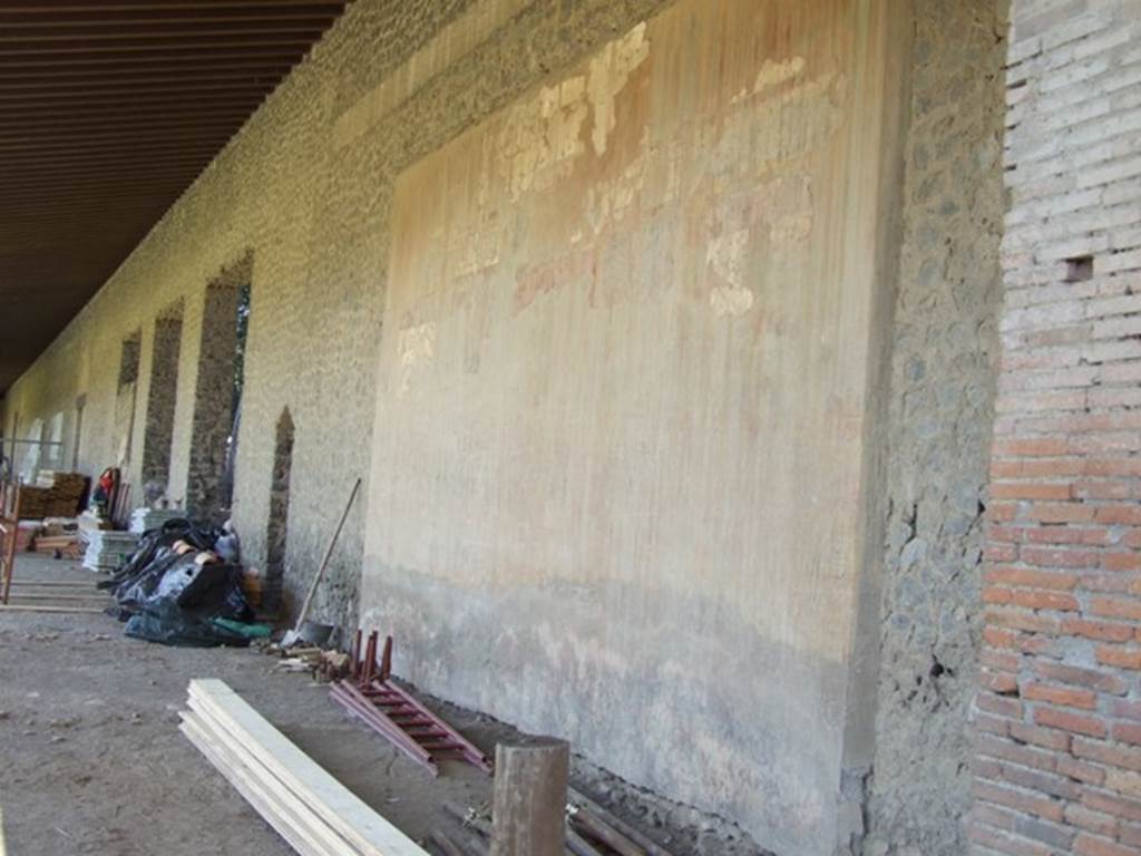 II.7.5 Pompeii. March 2009. Wall painting in north portico.