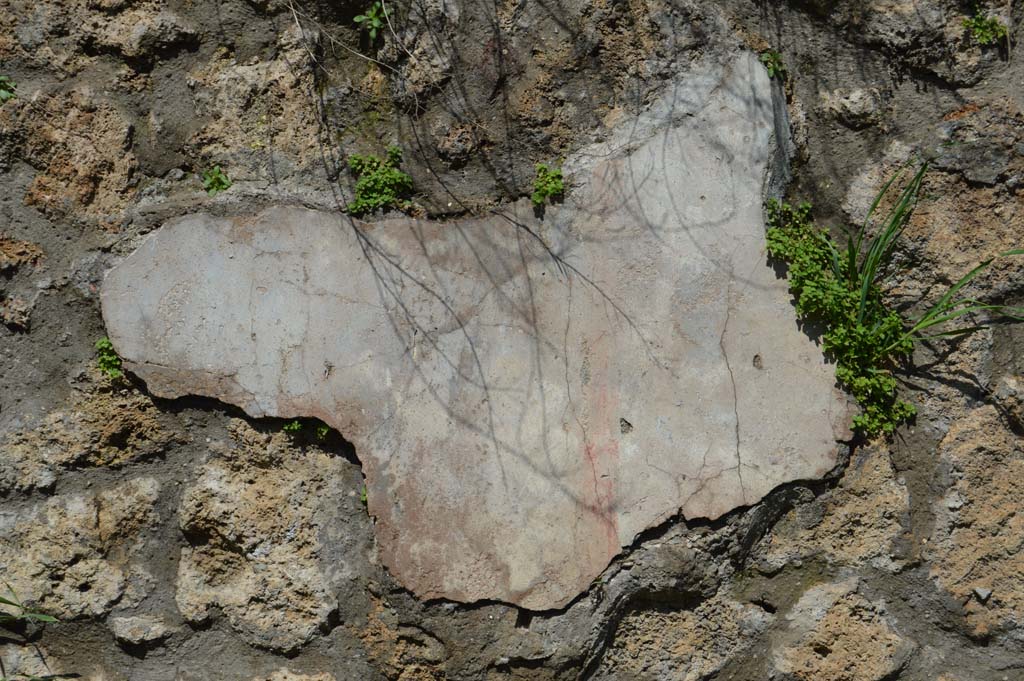 IV.2.a, Pompeii. March 2018. Remaining painted stucco from west (left) side of entrance doorway.
Foto Taylor Lauritsen, ERC Grant 681269 DCOR.
