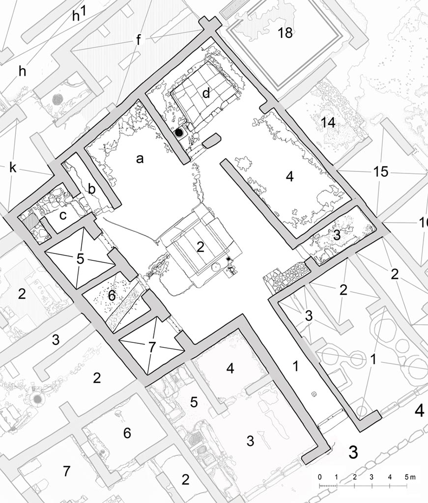 V.1.3 Pompeii. House. Linked to V.1.7.
Room Plan