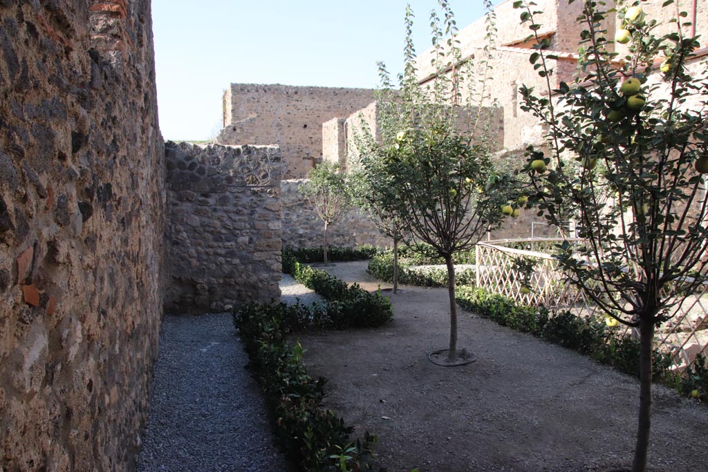 V.2.i Pompeii. October 2023. Garden 12, looking north across garden from west side. Photo courtesy of Klaus Heese.