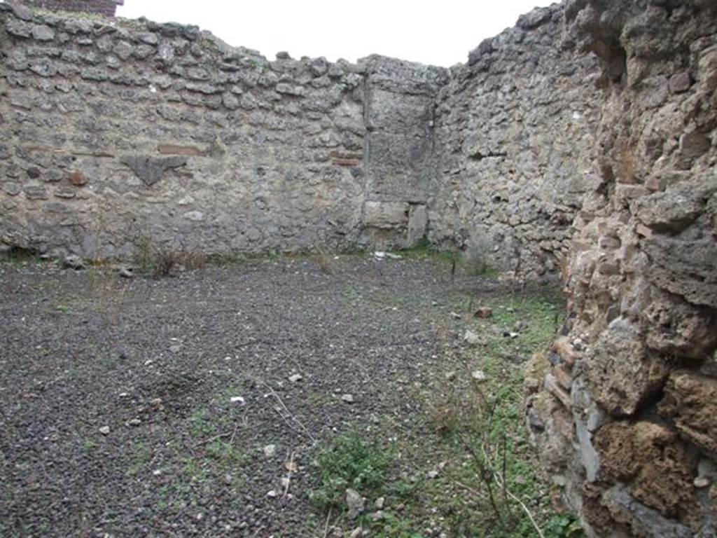 V.3.8 Pompeii.  December 2007.  Large room behind oven.