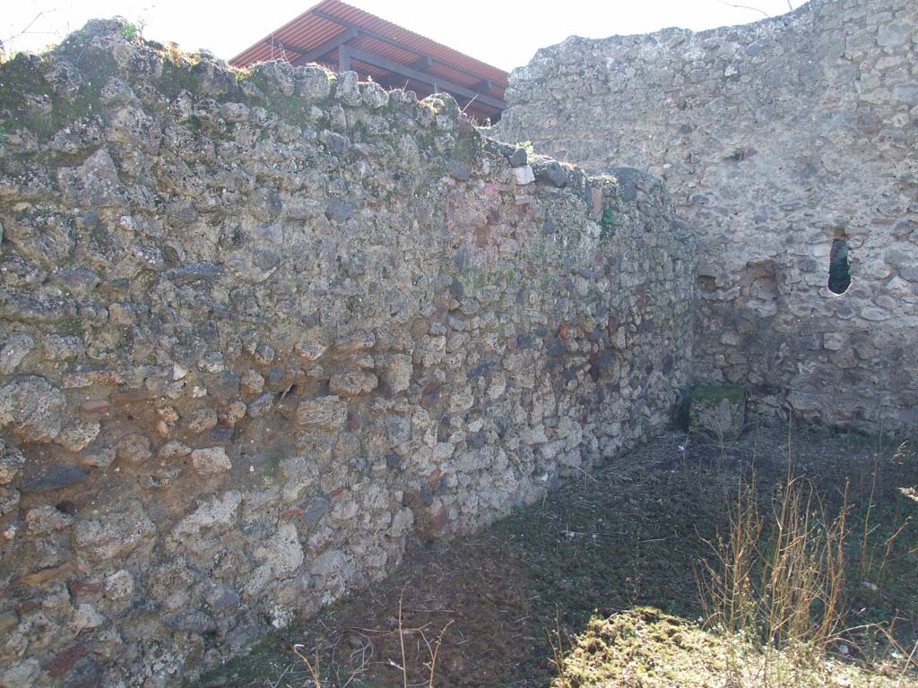 V.3.8 Pompeii. March 2009. South wall in garden (b).