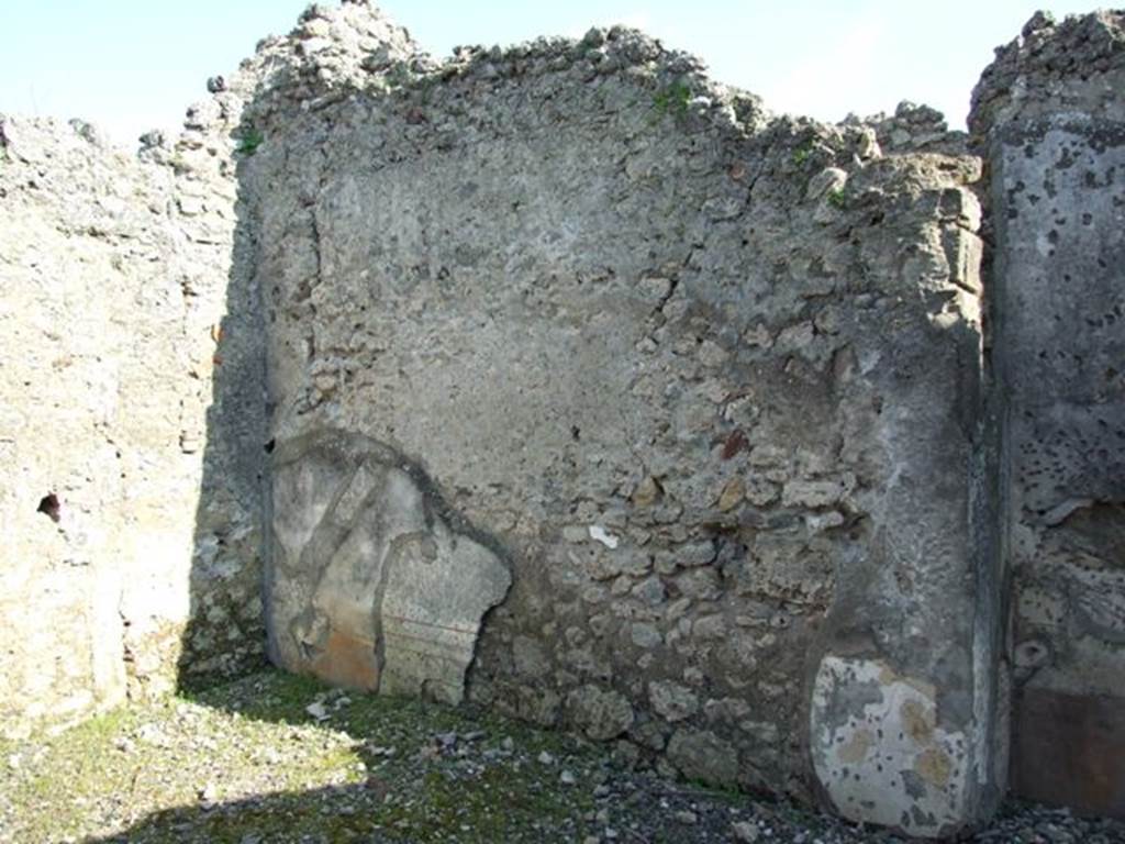 VI.7.1 Pompeii. March 2009. South wall of triclinium.