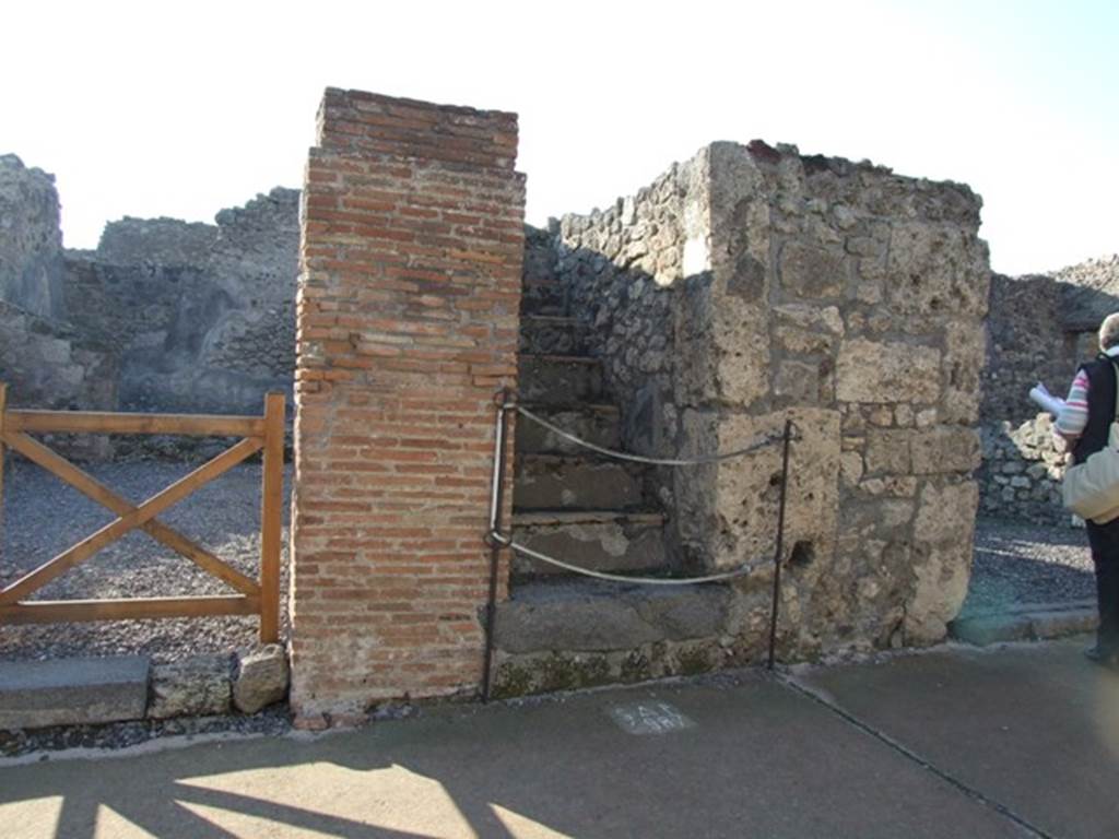 VI.7.12 Pompeii. December 2007. Steps to upper floor.