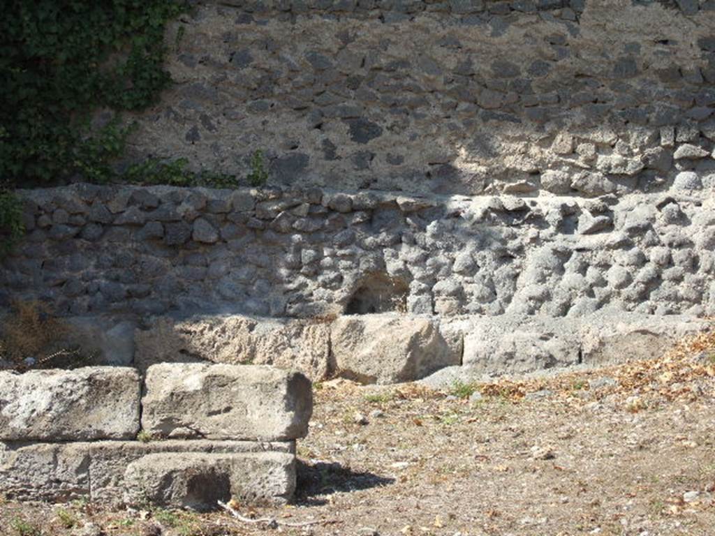 Base of Tower XI at end of Via di Mercurio