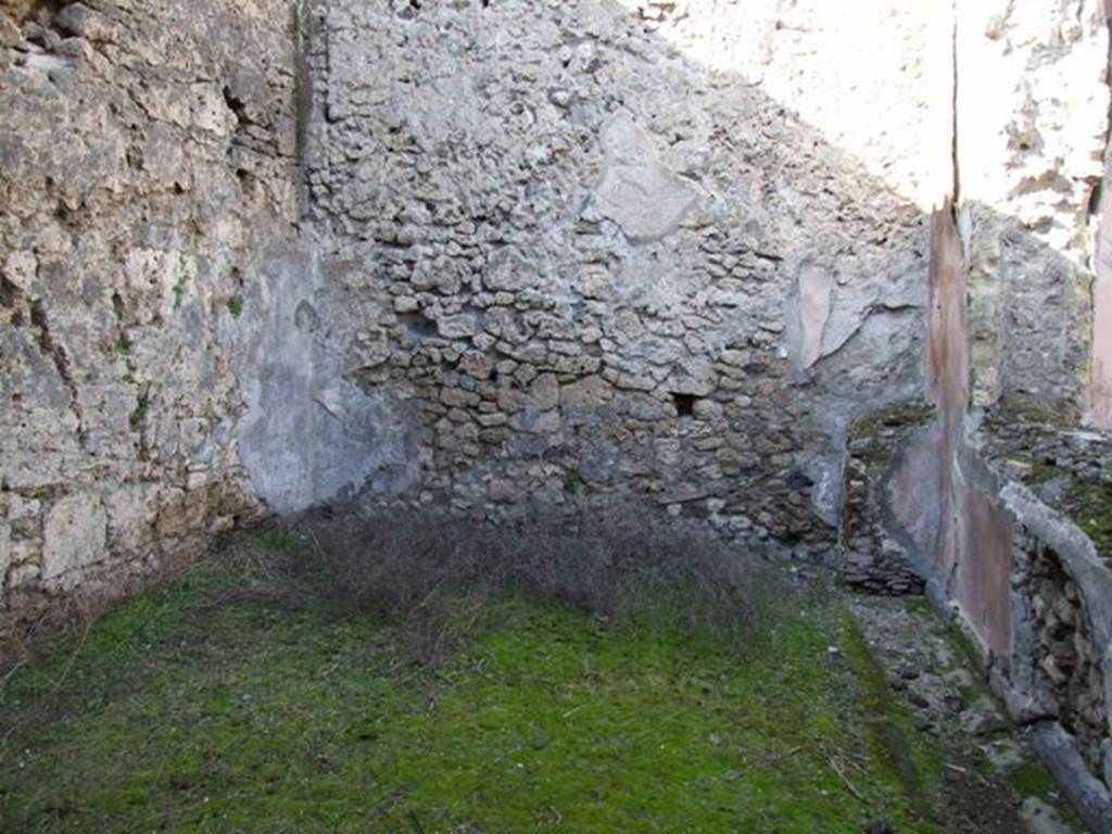 VI.8.22 Pompeii.  March 2009.  Room 11. Garden.  Looking north.  The triclinium looked out onto this end, through a large window in the West wall.