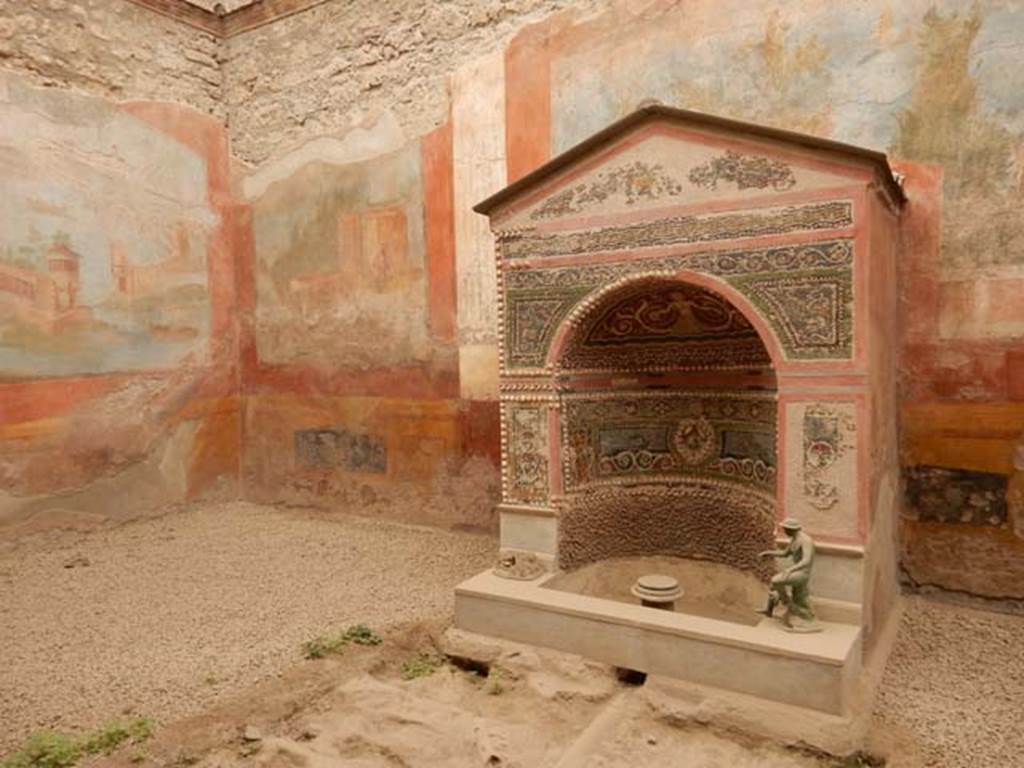 VI.8.23 Pompeii. May 2017. Looking towards south-west corner of garden area. 
Photo courtesy of Buzz Ferebee.
