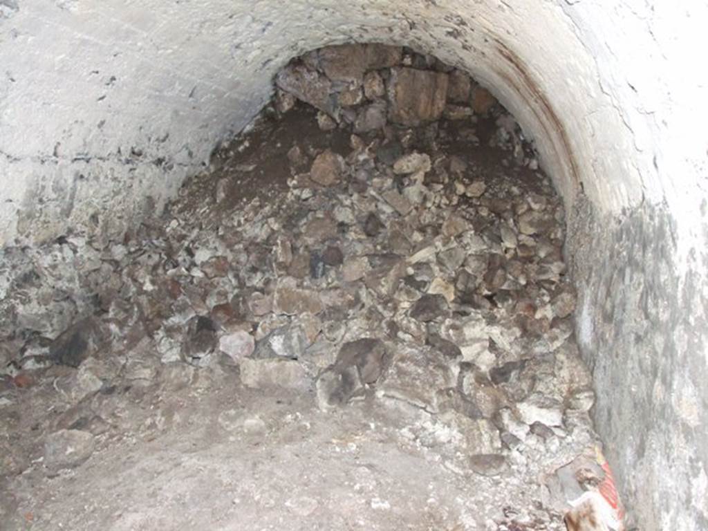 VI.9.10 Pompeii. March 2009. First underground room, looking east.