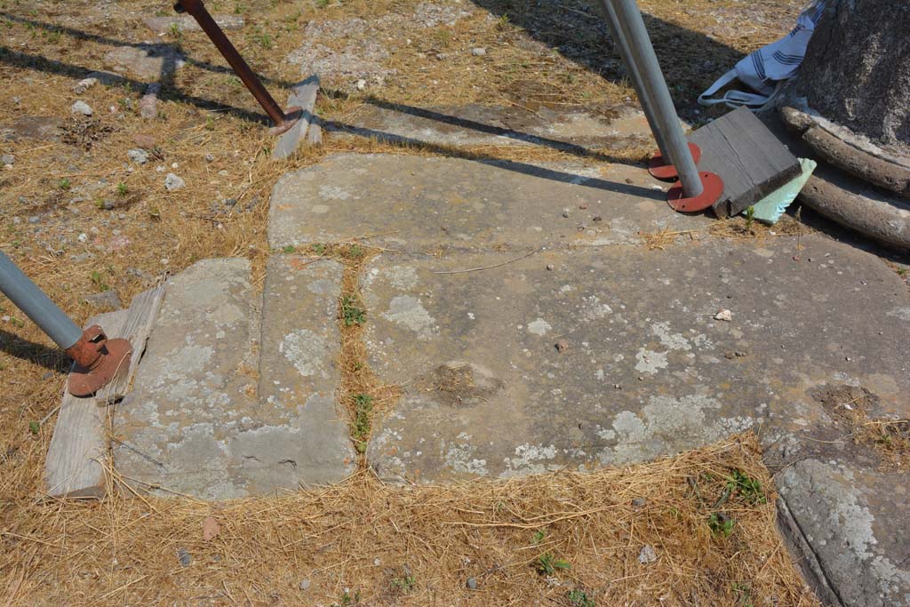 VI.12.5 Pompeii. 14th July 2017. Detail from north side of impluvium in Secondary Atrium 7. 
Foto Annette Haug, ERC Grant 681269 DÉCOR.

