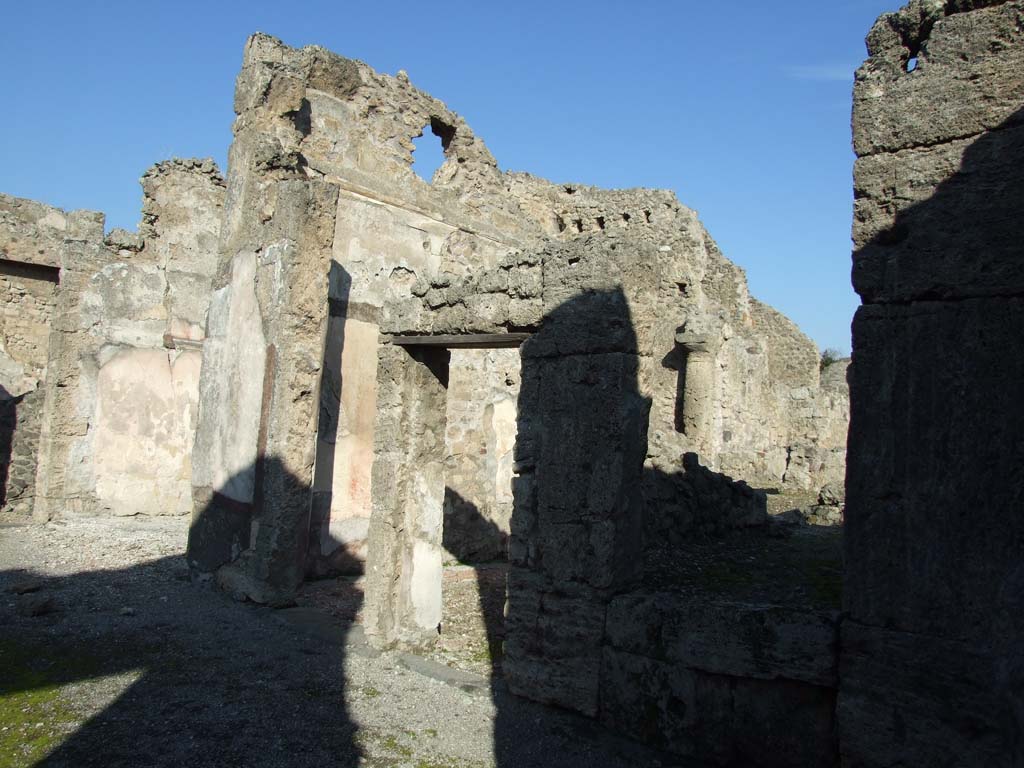 VI.14.12 Pompeii. December 2007. Rooms on east side of atrium.