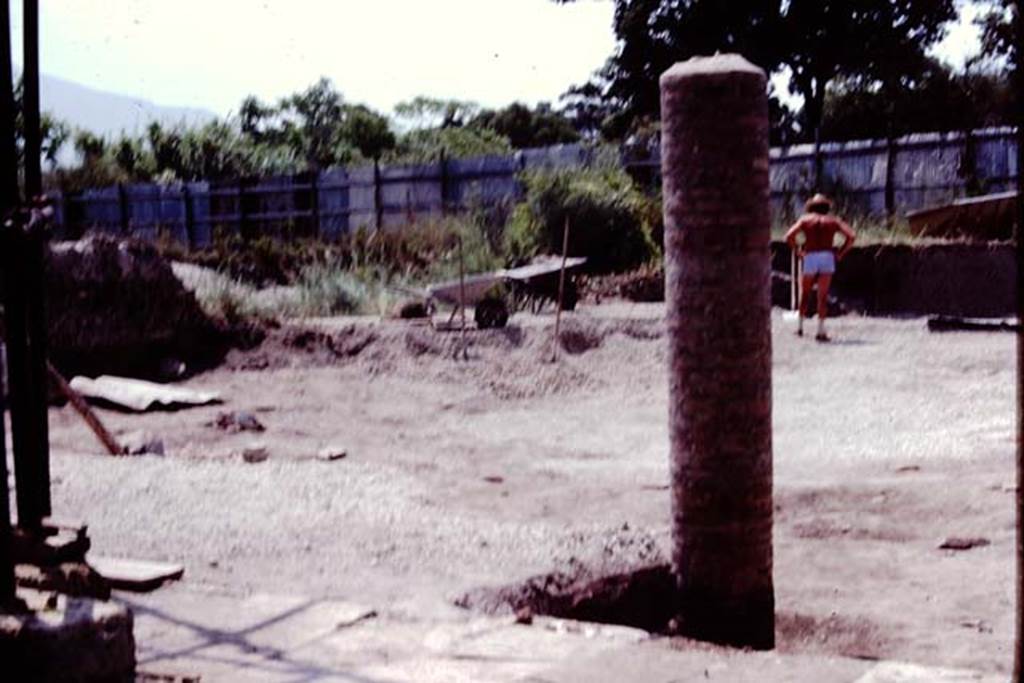 VI.17.42, Pompeii, 1983. Looking south-west towards rear of garden.  Photo by Sally Gladden.  
Source: The Wilhelmina and Stanley A. Jashemski archive in the University of Maryland Library, Special Collections (See collection page) and made available under the Creative Commons Attribution-Non Commercial License v.4. See Licence and use details. J80f0584
