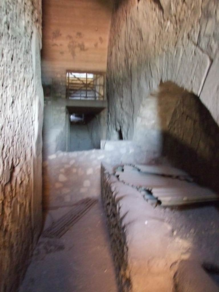 VI.17.42 Pompeii. March 2009. Kitchen 28. Hearth on south wall.