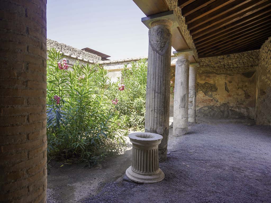 VII.1.25 Pompeii. August 2021. Peristyle 31, looking towards north wall. Photo courtesy of Robert Hanson.