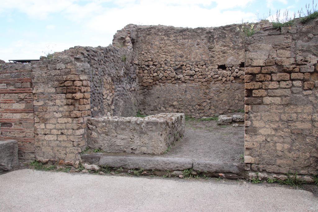 VII.7.3 Pompeii. May 2024. Looking north towards entrance doorway to shop-room. Photo courtesy of Klaus Heese.