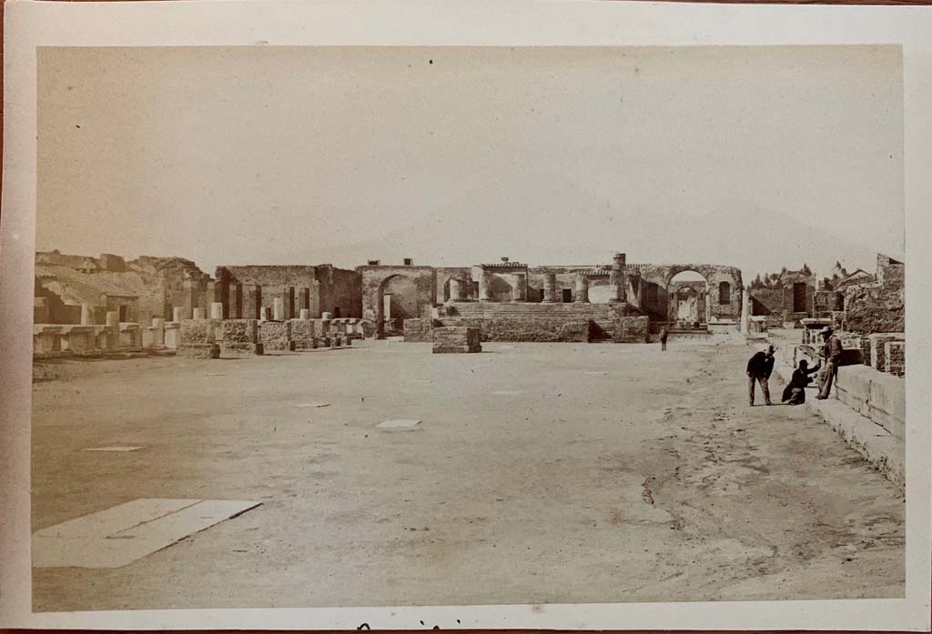 VII.8 Pompeii Forum. From an album dated January 28, 1894. Looking north along east side. 
Photo courtesy of Rick Bauer.
