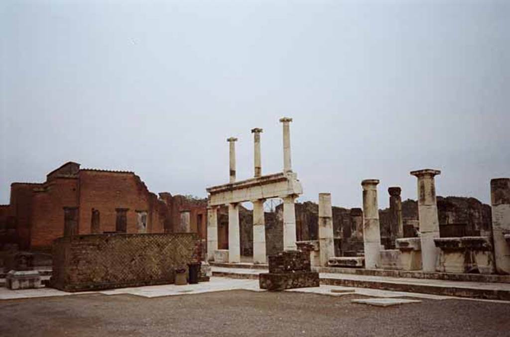 VII.8 Pompeii Forum. Looking towards the south-west corner of the Forum. Photo courtesy of Rick Bauer.