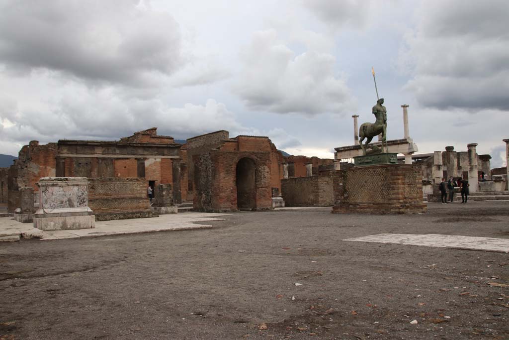 VII.8 Pompeii Forum. October 2020. Looking south-west along south side. Photo courtesy of Klaus Heese.