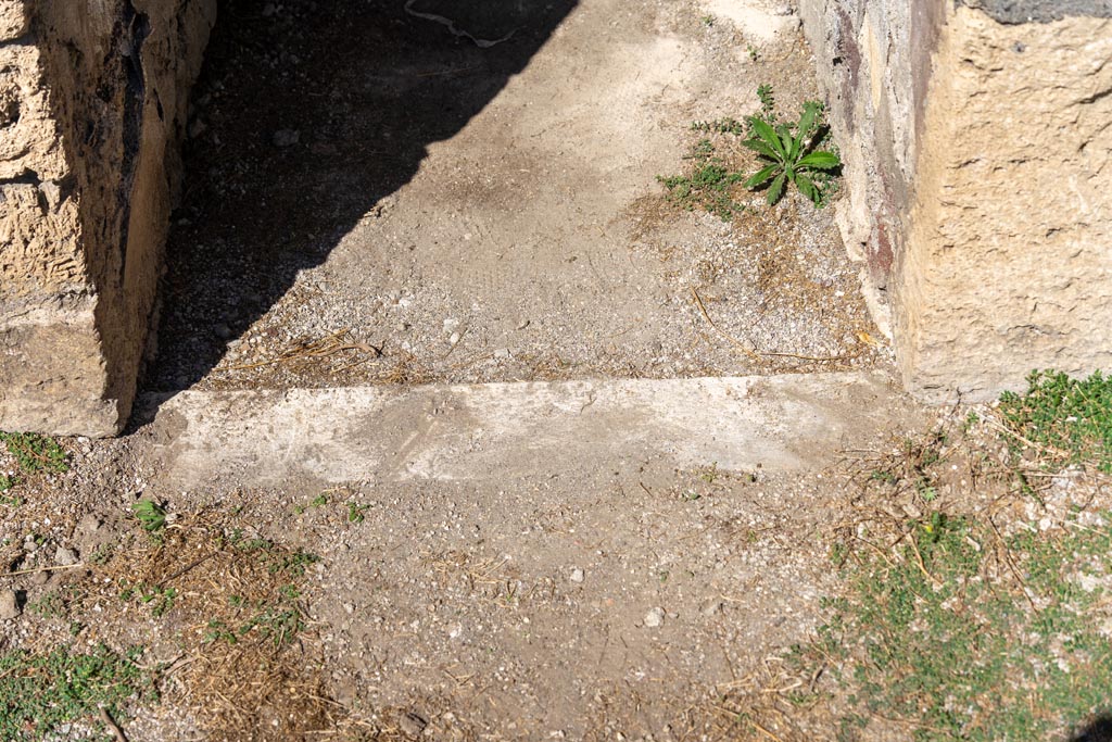 VII.8.1 Pompeii. October 2023. Doorway threshold. Photo courtesy of Johannes Eber.