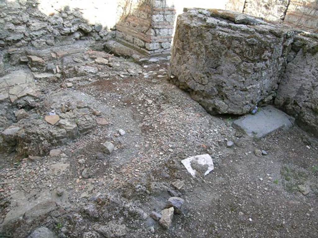 VII.11.7 Pompeii. June 2005. Looking south-east towards masonry trough. Photo courtesy of Nicolas Monteix.