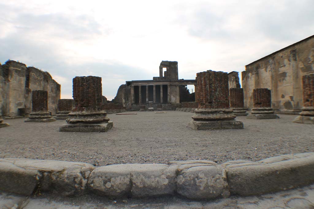VIII.1.1 Pompeii. November 1958. Looking west into Basilica, from Forum. Photo courtesy of Rick Bauer.